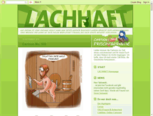 Tablet Screenshot of lachhaft-cartoons.de